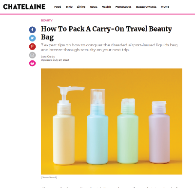 Chatelaine Magazine Website