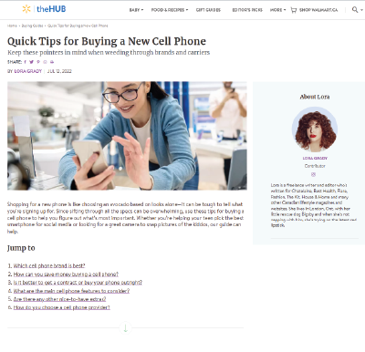 A picture of Cosmetics Magazine website